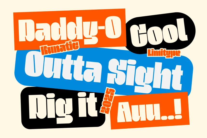 Kunatic – Retro Bold Font preview 3
