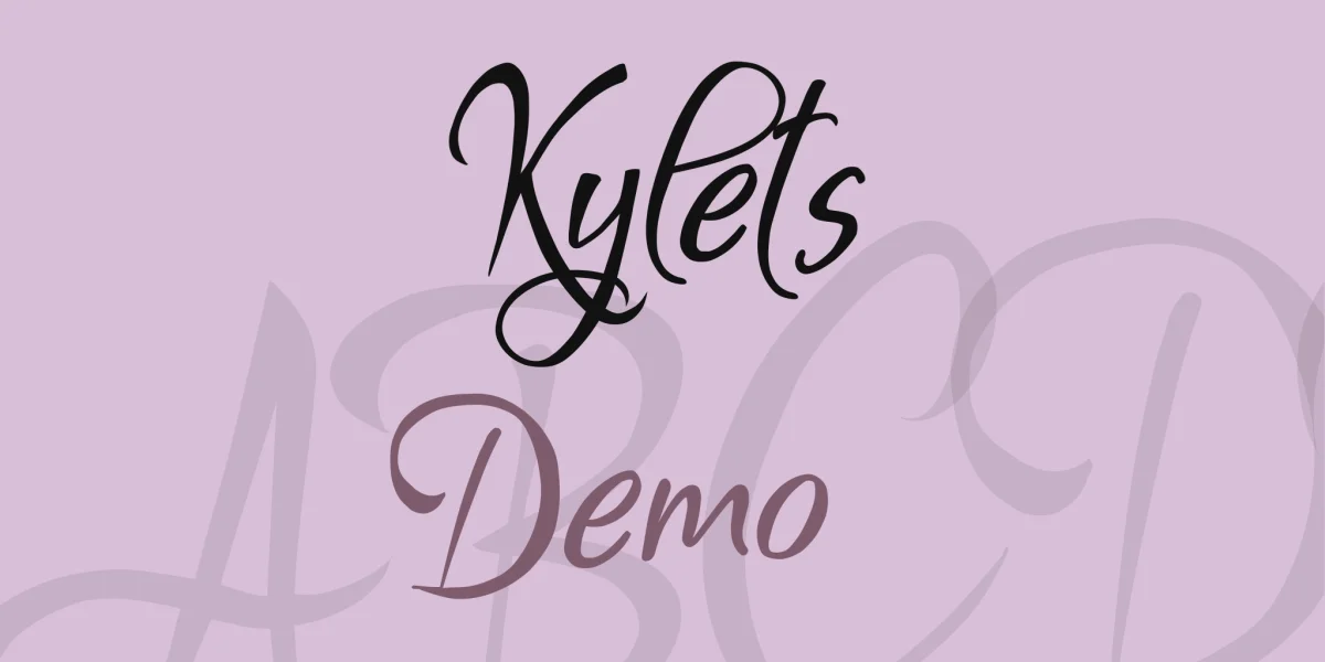Kylets Font preview 3