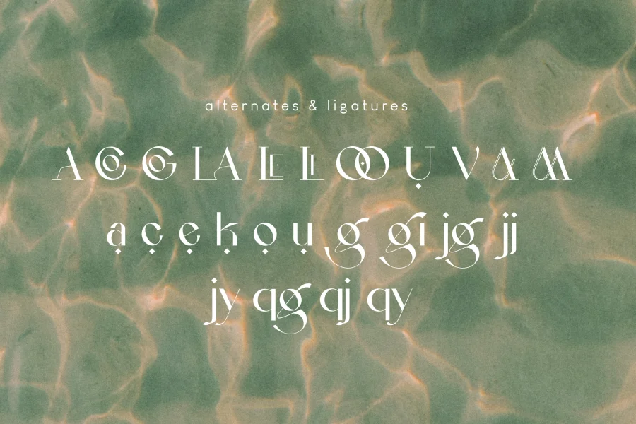 La Gagliane Font preview 2