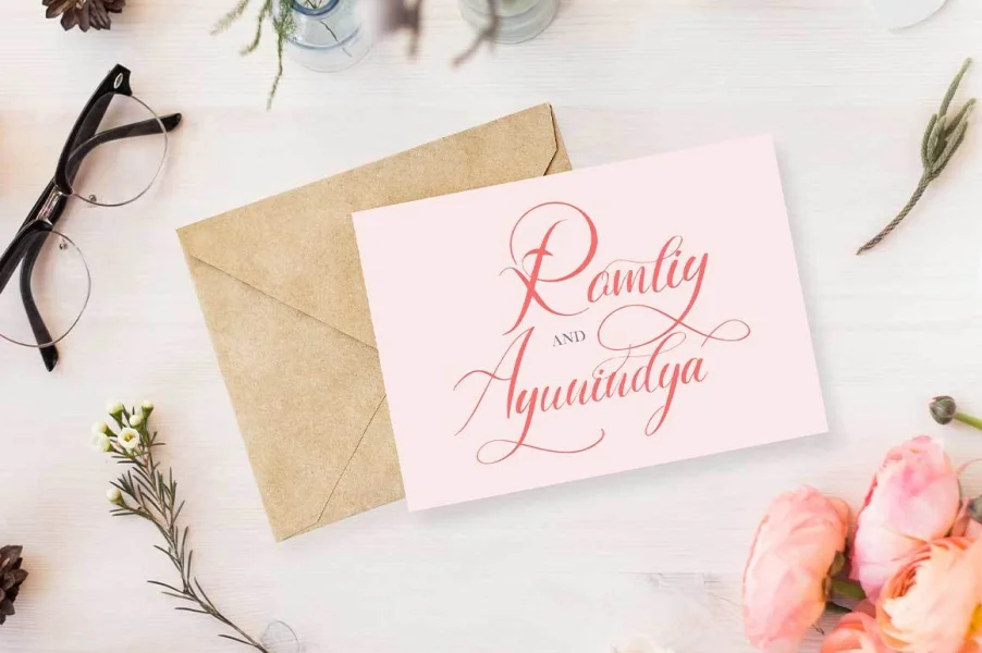 Lancelot Script Font preview 3
