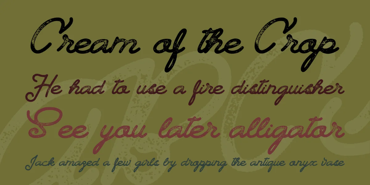 Landscape Land PERSONAL USE Font preview 2
