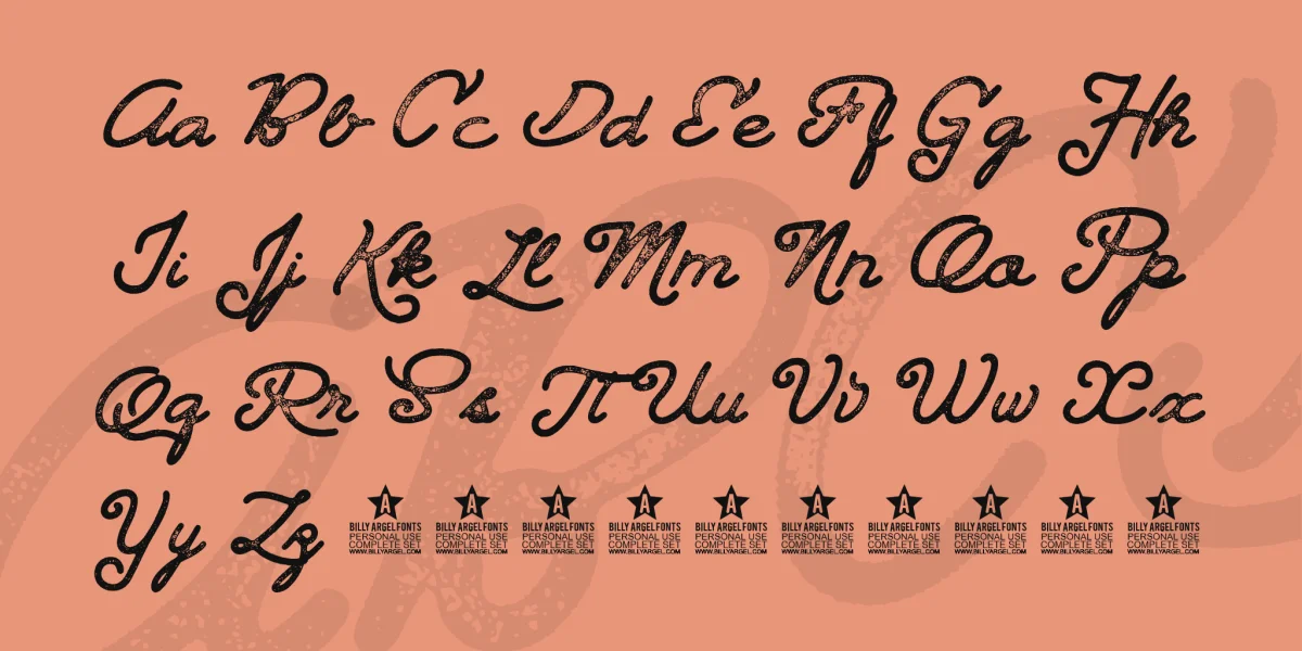 Landscape Land PERSONAL USE Font preview 4