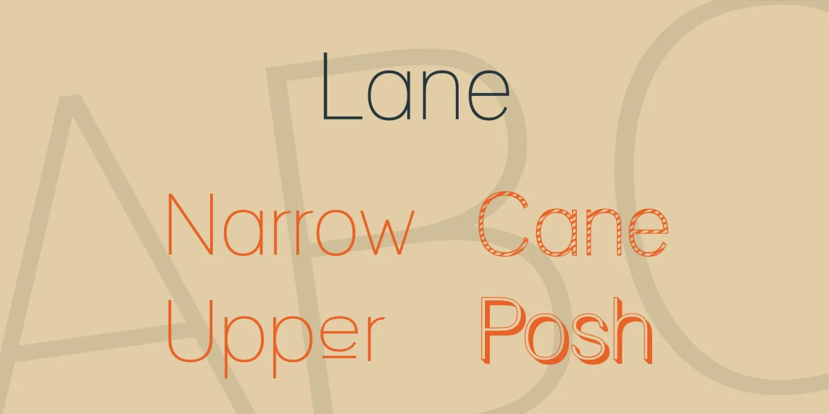 Lane Font Family