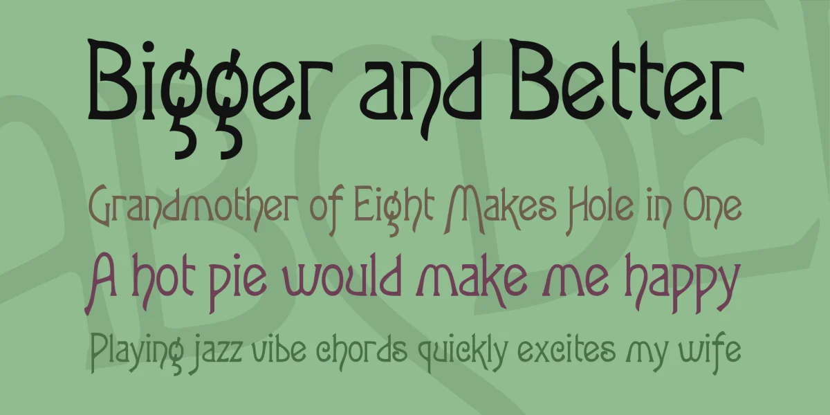 Lansbury FG Font preview 2