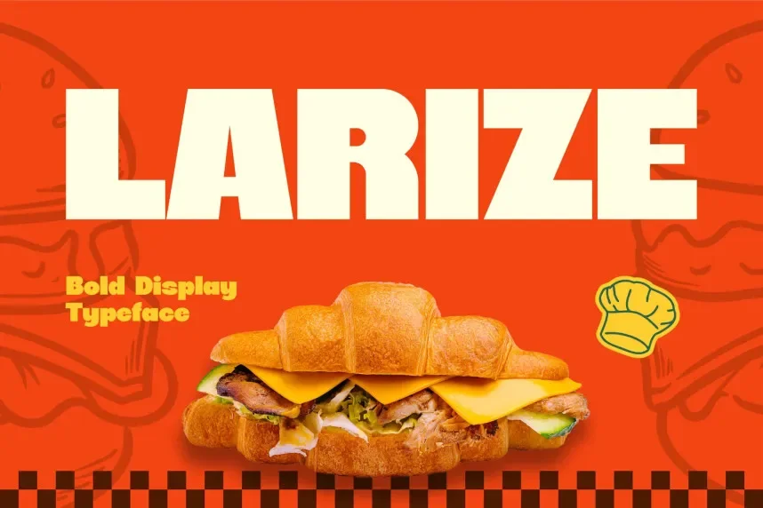 Larize Font preview 2