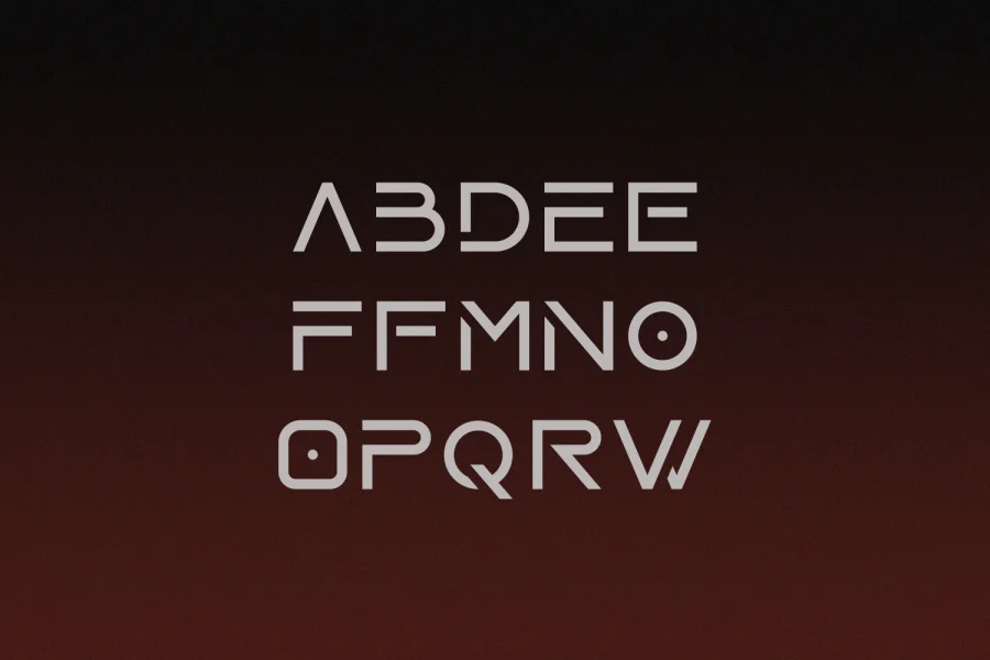 LASER Font preview 3