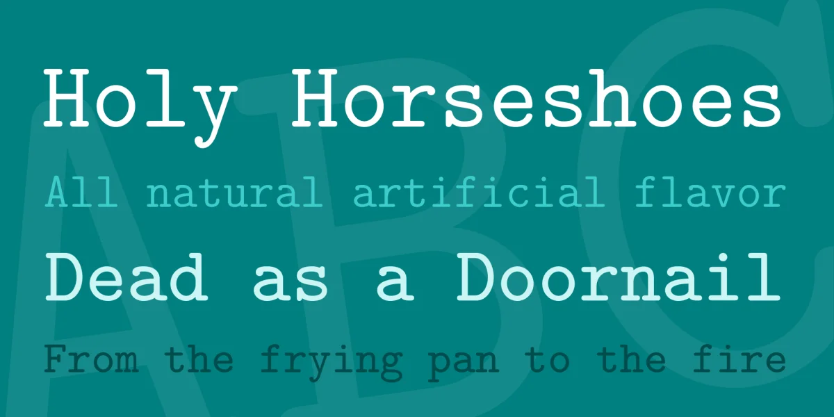 Latin Modern Mono Font Family preview 2