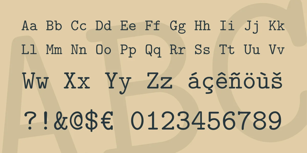 Latin Modern Mono Font Family preview 4