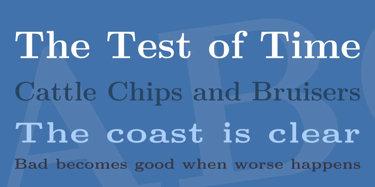 Latin Modern Roman Font Family preview 2