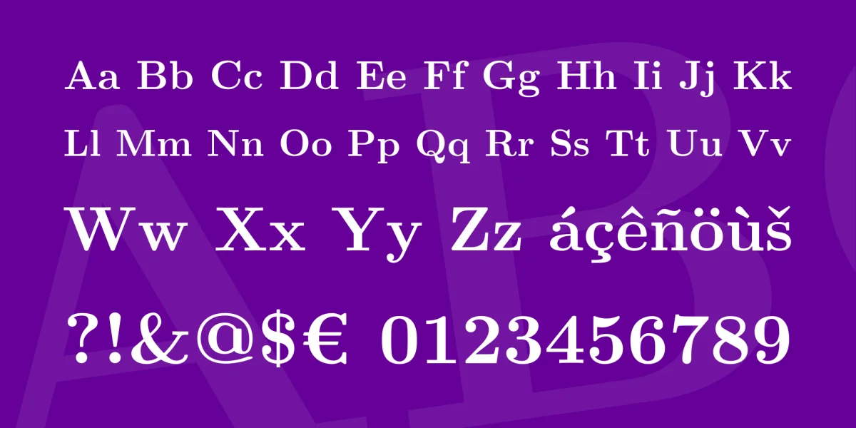 Latin Modern Roman Font Family preview 4