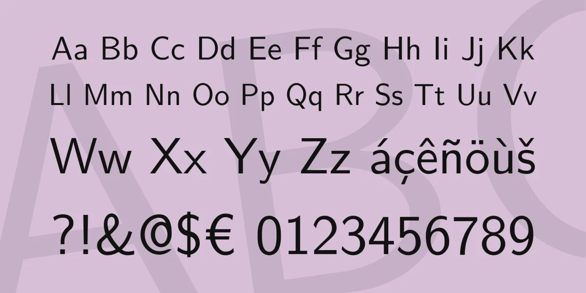 Latin Modern Sans Font Family preview 4