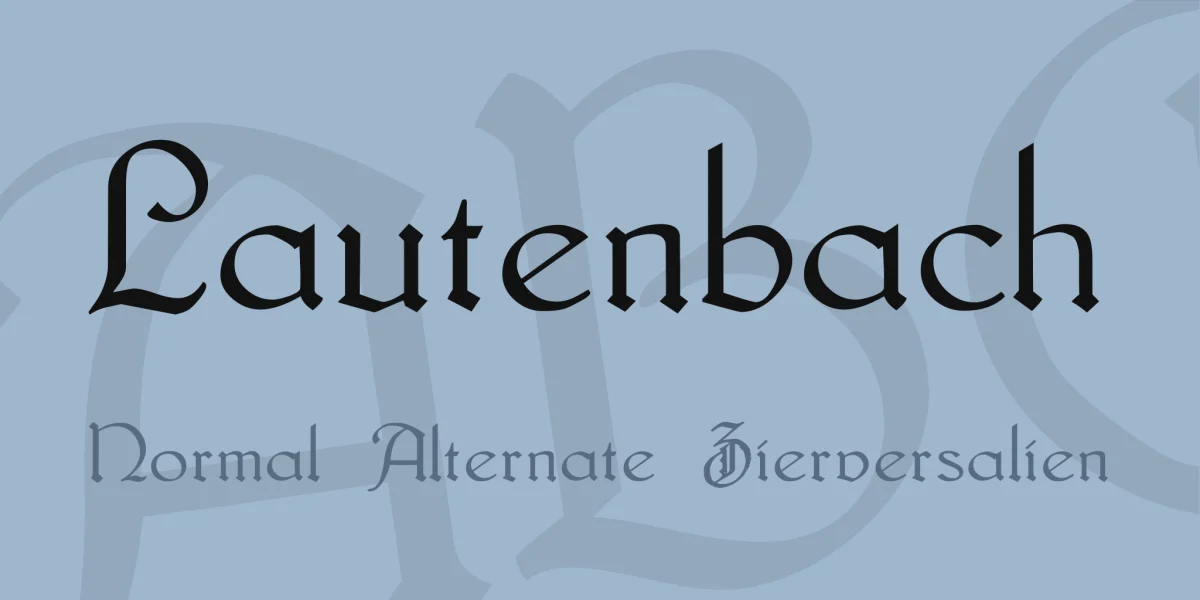 Lautenbach Font Family
