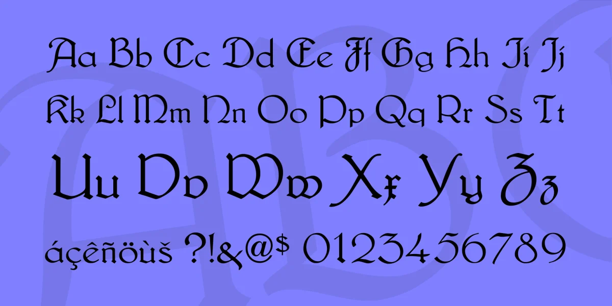 Lautenbach Font Family preview 4