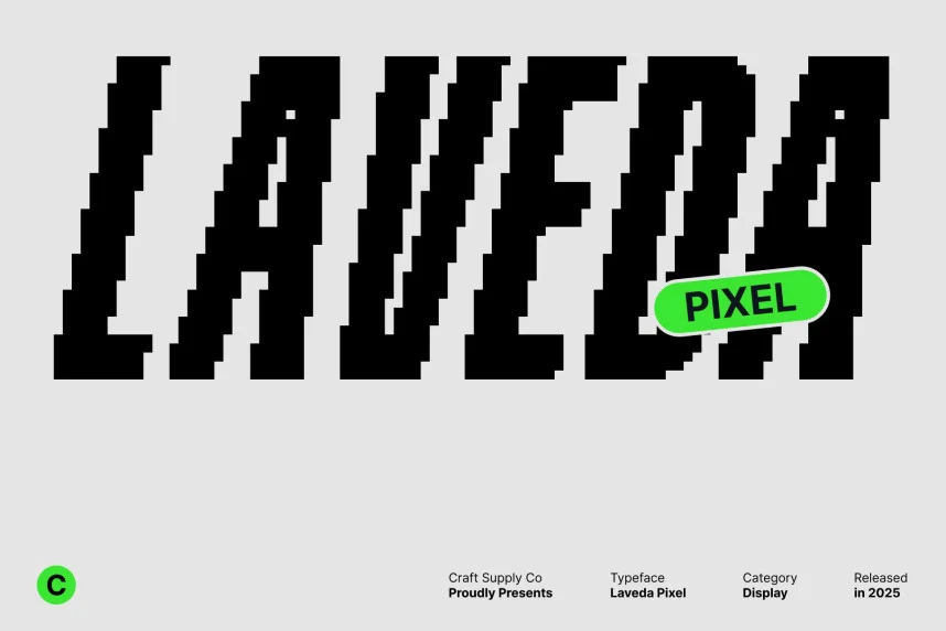 Laveda Pixel Font