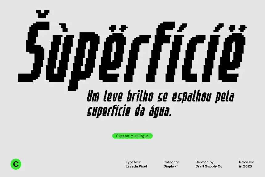 Laveda Pixel Font preview 5