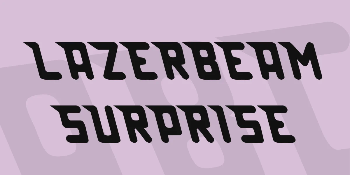 Lazerbeam surprise Font