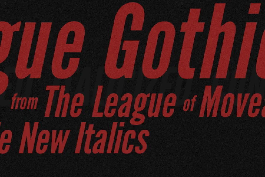 League Gothic Font Family preview 4