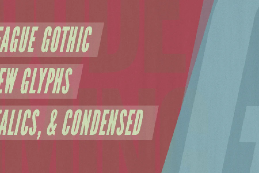 League Gothic Font Family preview 6