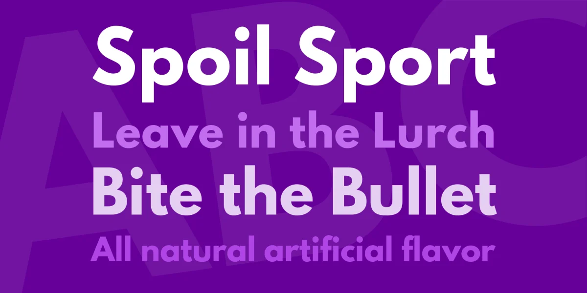 League Spartan Font preview 2
