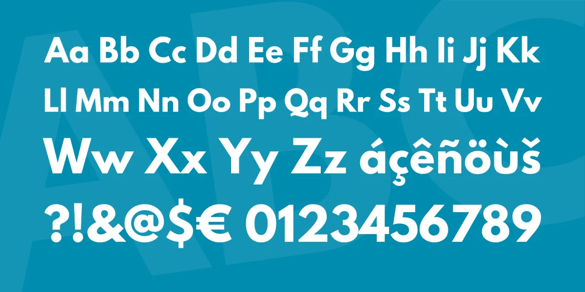 League Spartan Font preview 4