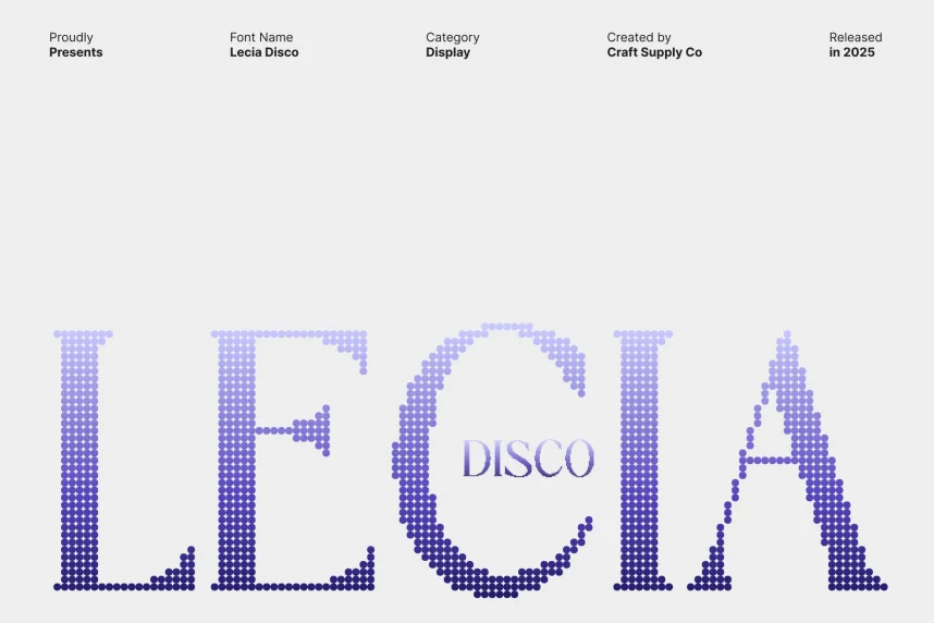 Lecia Disco Font