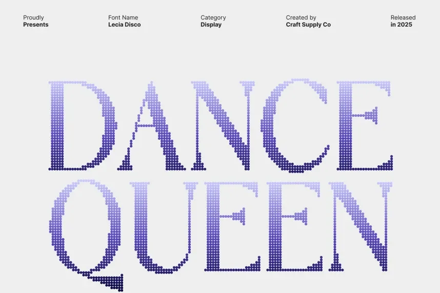 Lecia Disco Font preview 3