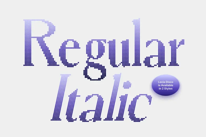 Lecia Disco Font preview 4