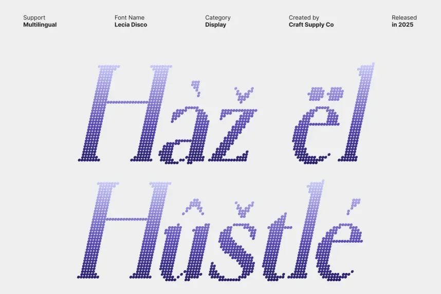 Lecia Disco Font preview 5