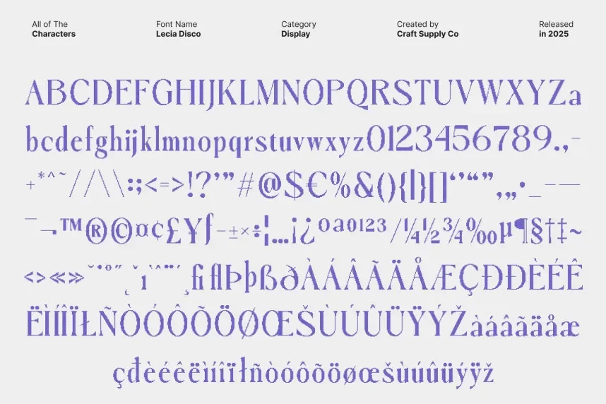 Lecia Disco Font preview 6