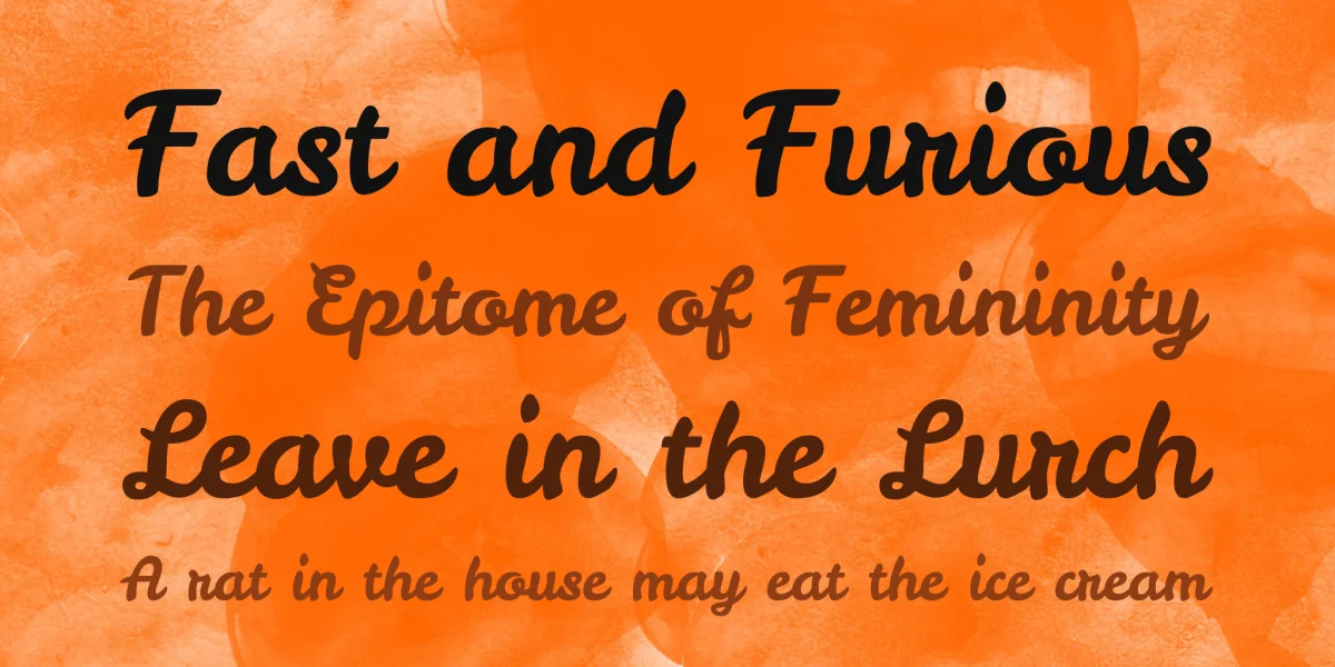 Leckerli One Font preview 2