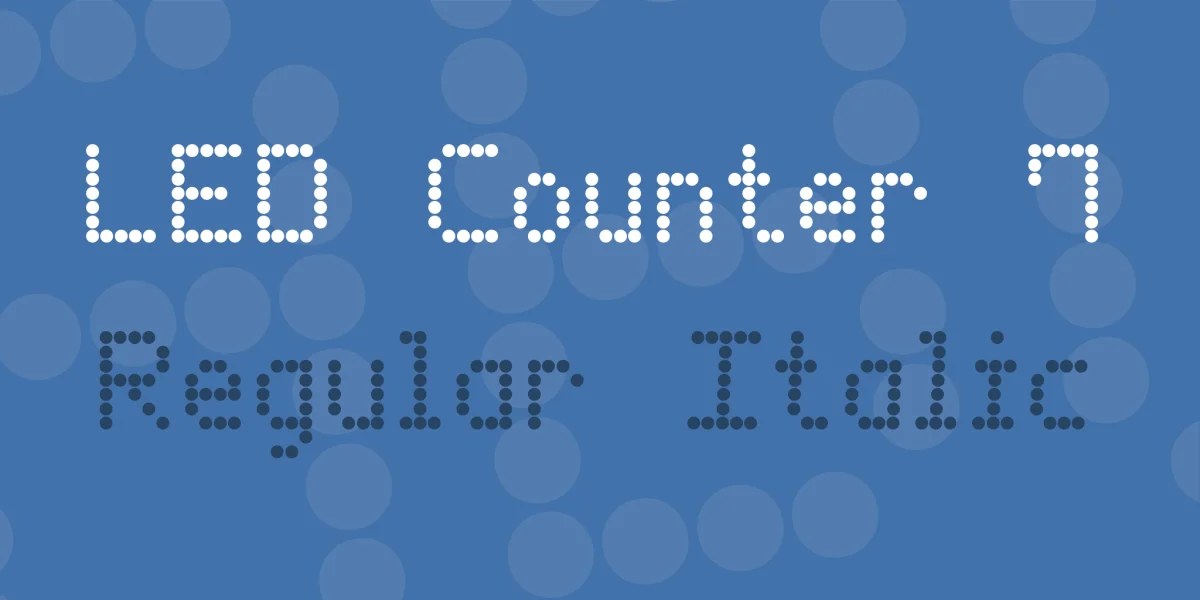 LED Counter 7 Font Family
