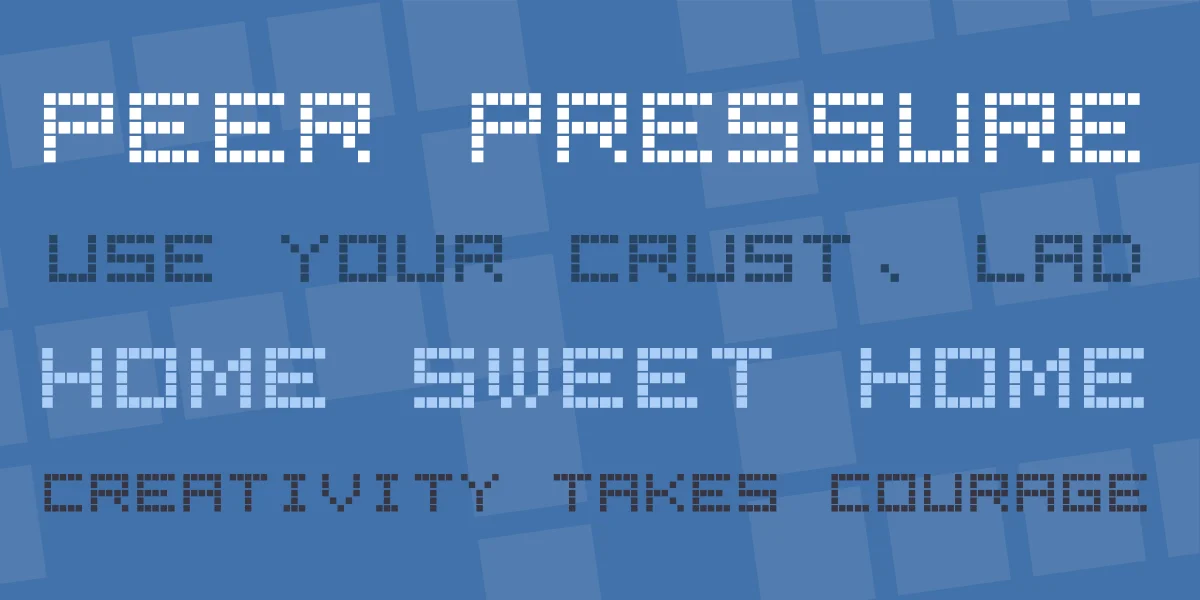 LED Display7 Font preview 2