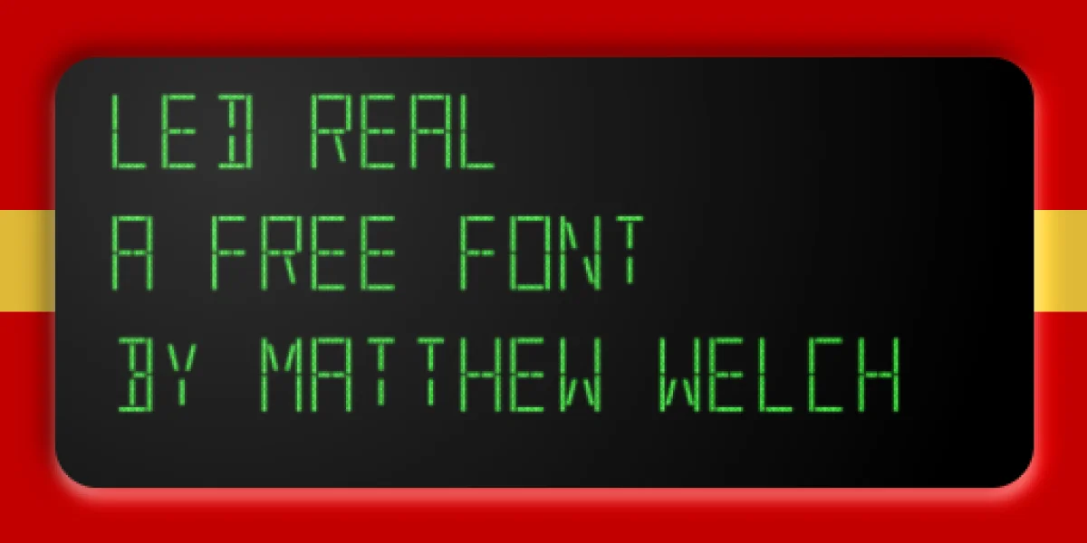 LED Font Family