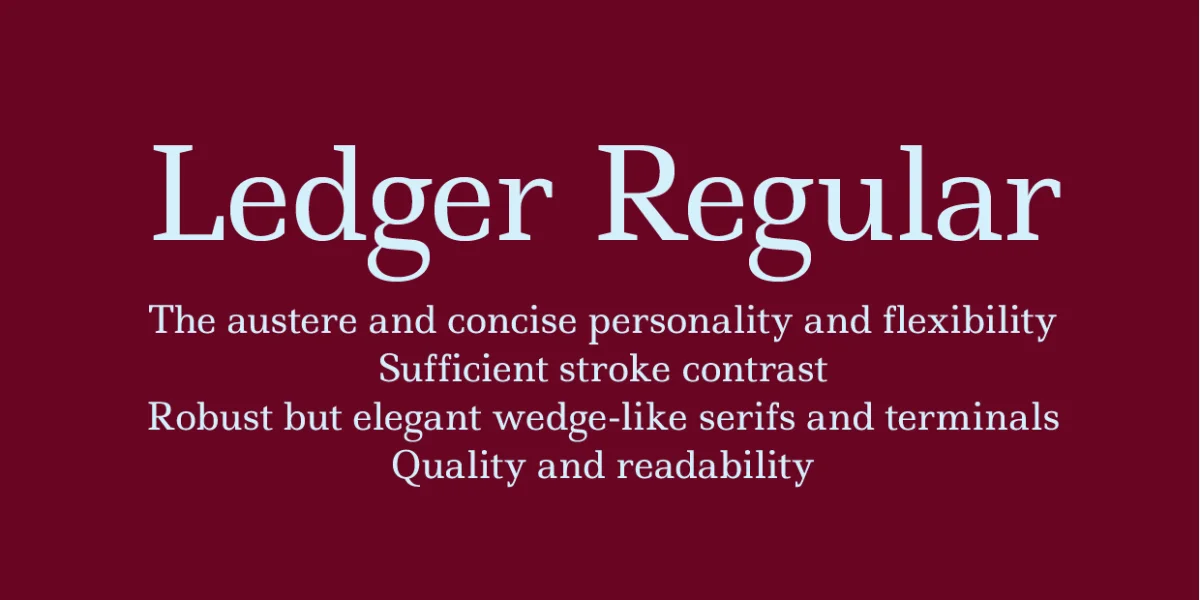 Ledger Font