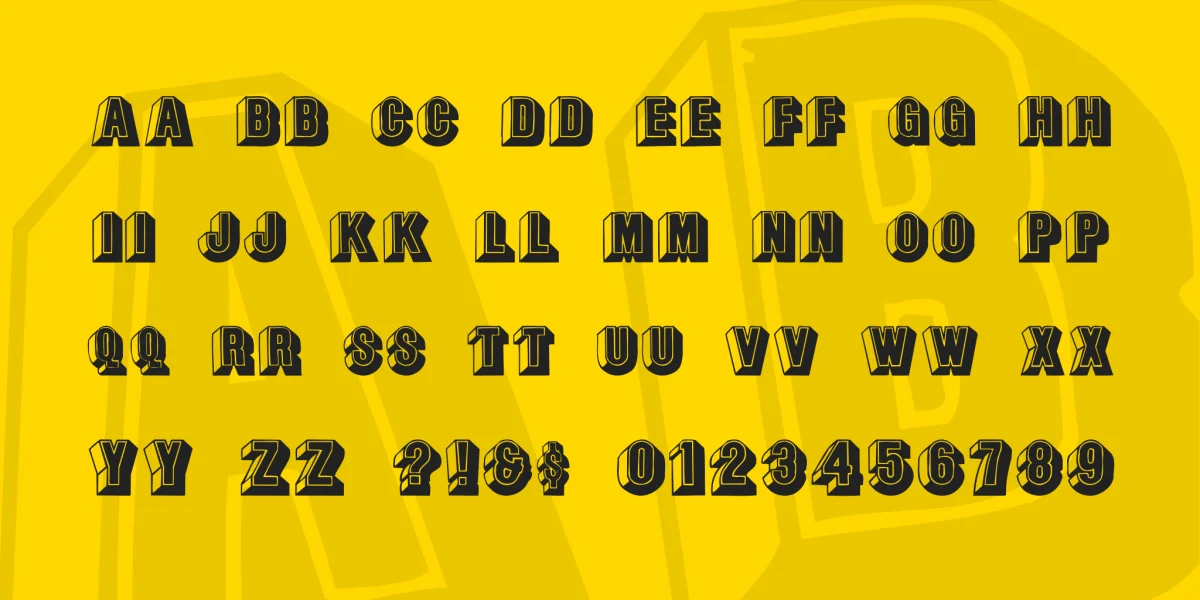 LeeCaps Font Family preview 3