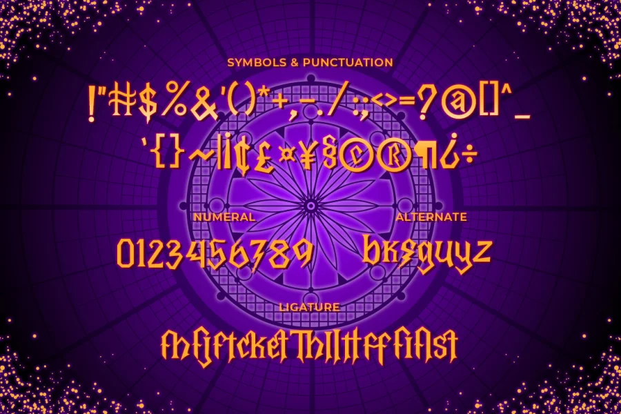 Legendary Runes Free Trial Font preview 3