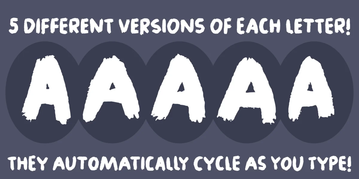 Legwork DEMO Font preview 4