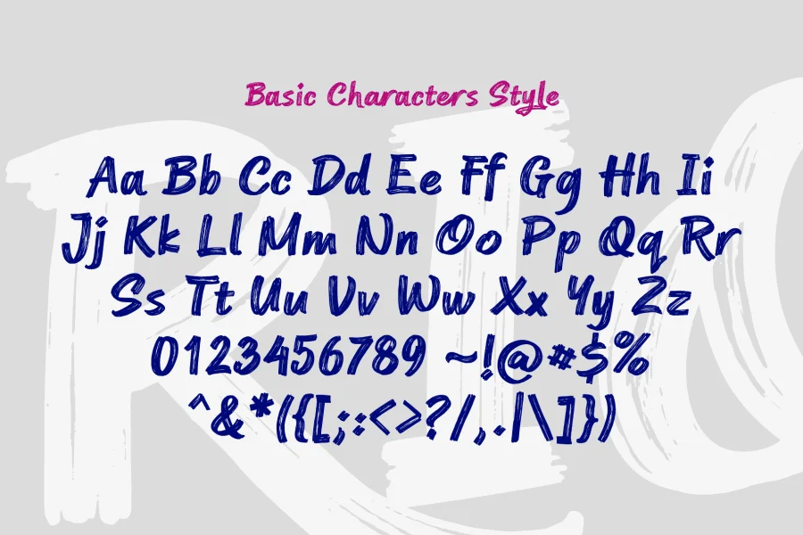 Lemon Brush Personal Use Only Font Family preview 12