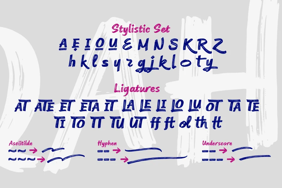 Lemon Brush Personal Use Only Font Family preview 13