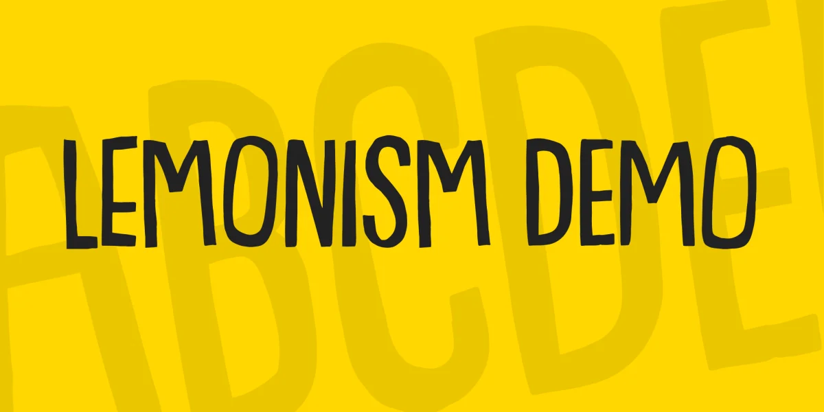 Lemonism DEMO Font