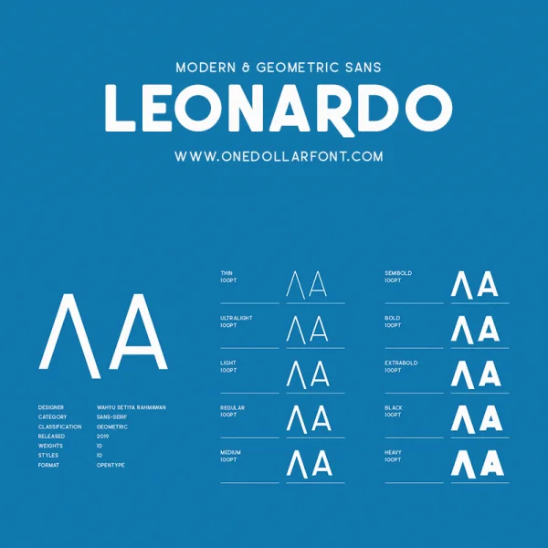 LEonardo-Demo Font Family