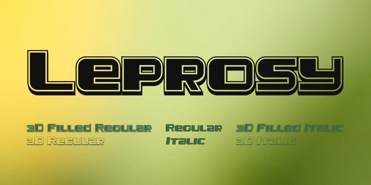 Leprosy Font Family preview 2