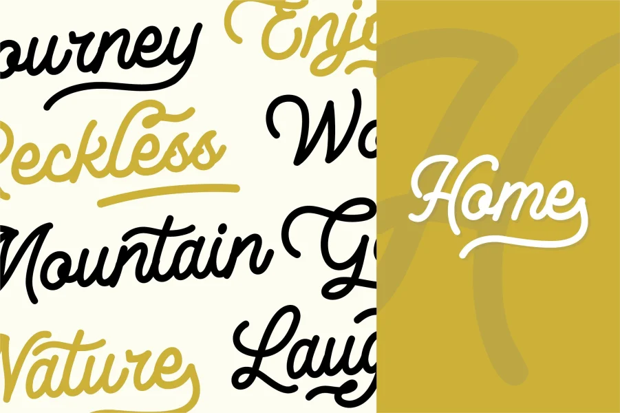 LesleyDemo Font preview 4