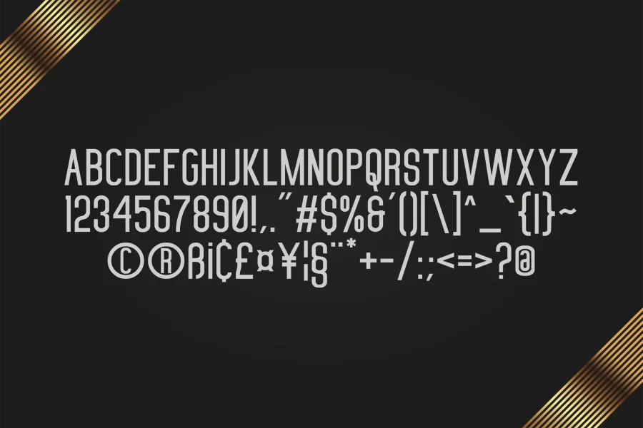 Lesterain Font preview 2