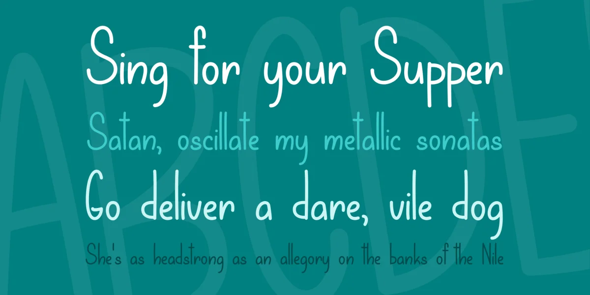Let That Be Enough Font preview 2