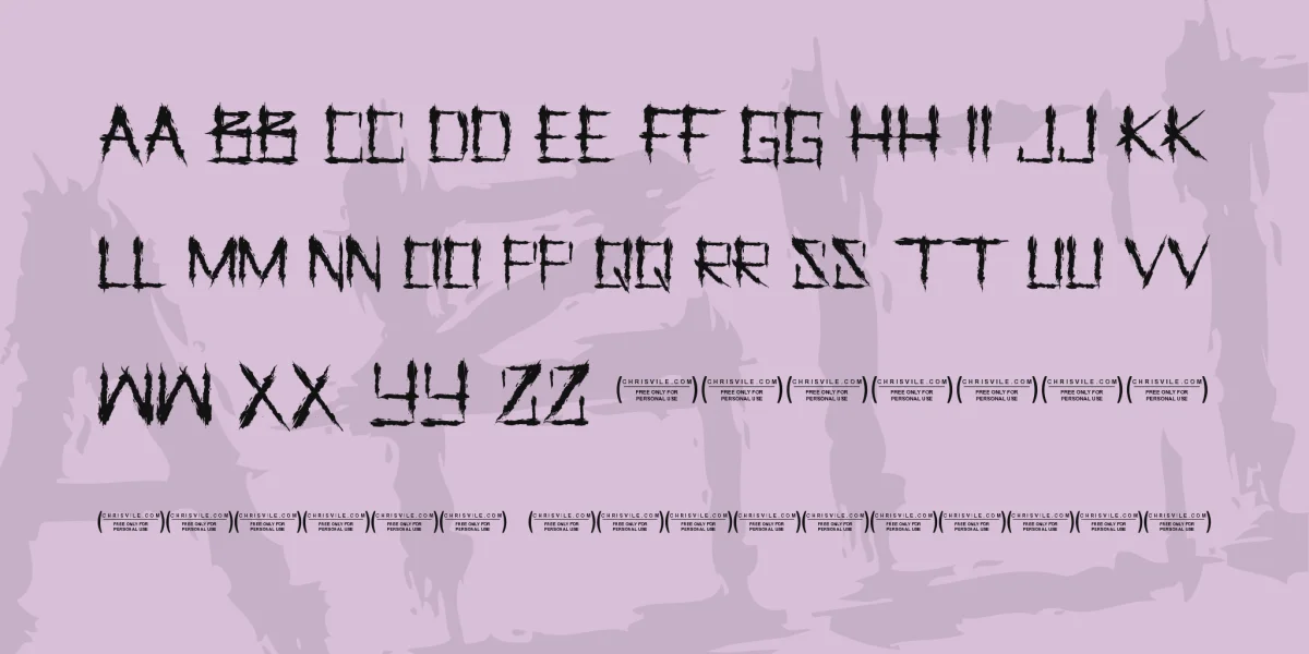 Let us Pray Font preview 3