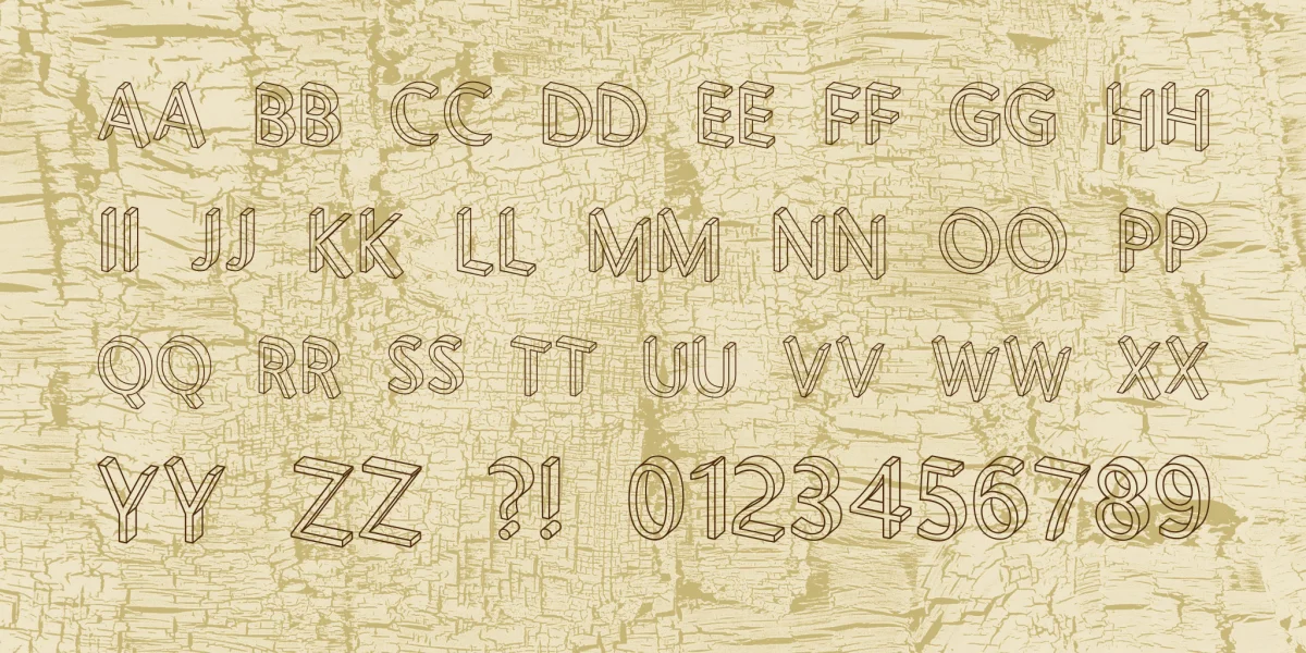 Letterblocks Font preview 2