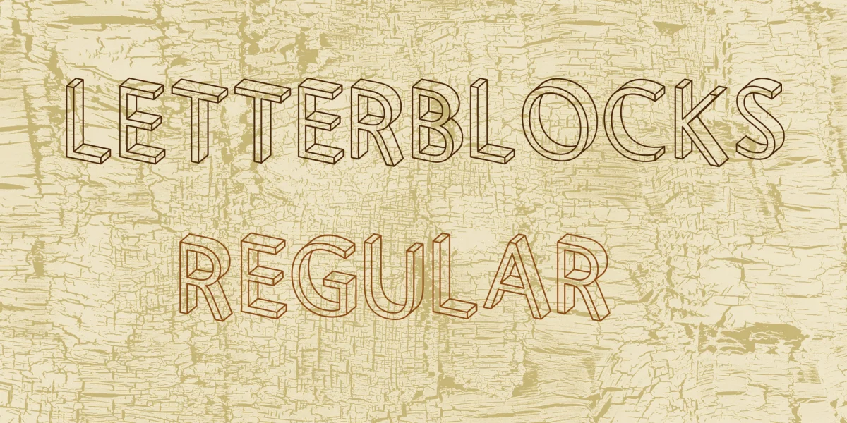 Letterblocks Font preview 3