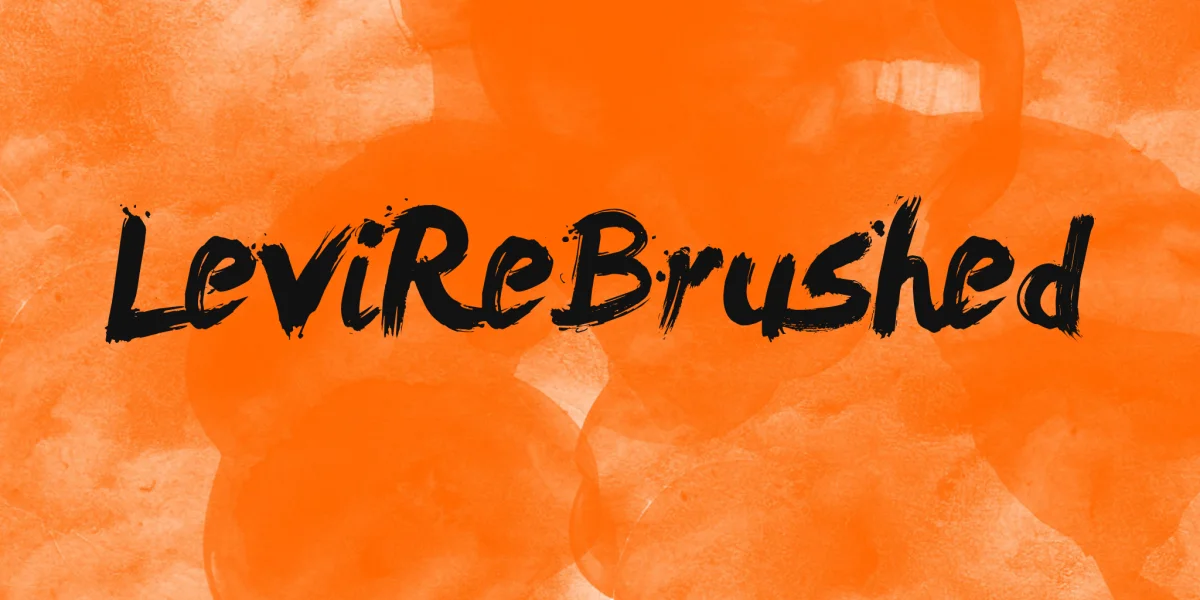 LeviReBrushed Font