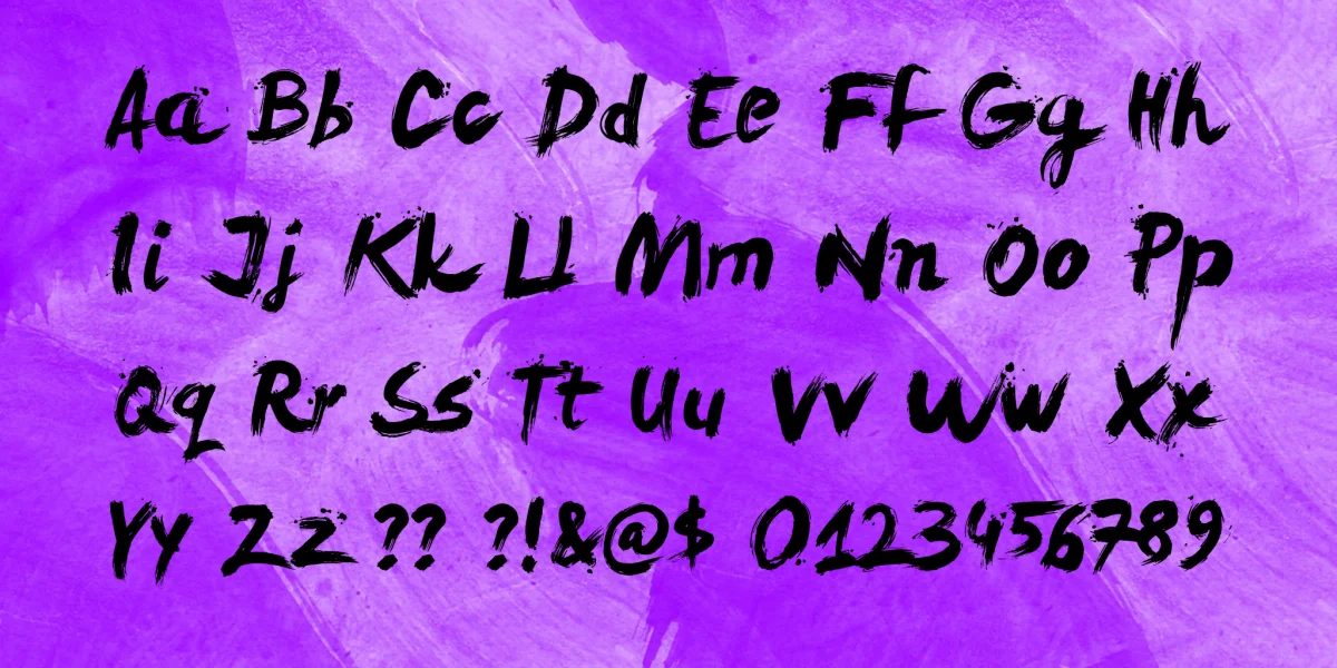 LeviReBrushed Font preview 4
